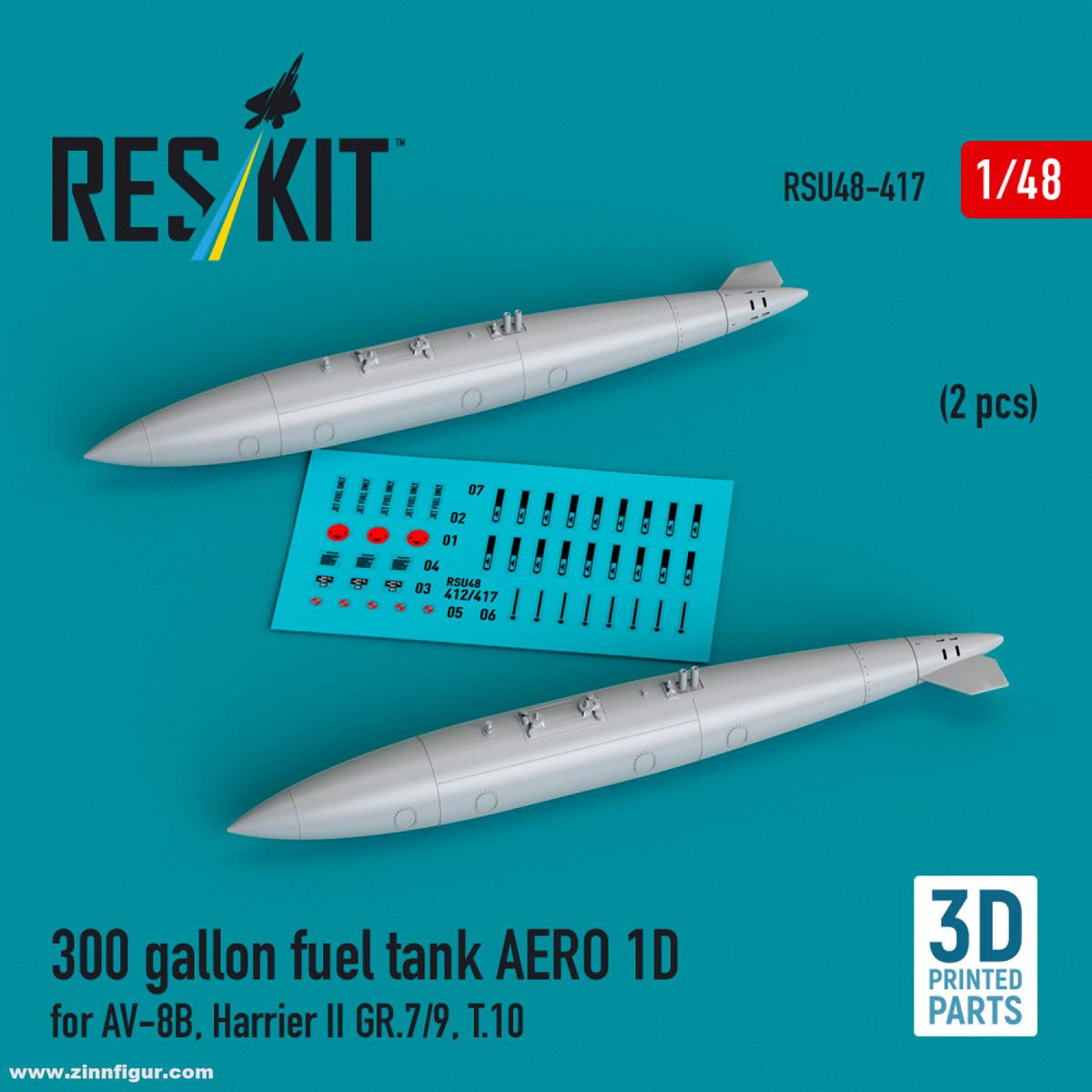 RES/KIT 300 Gallonen Tank Aero 1D (2 Stück)