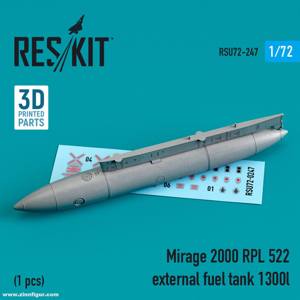 RES/KIT Mirage 2000 RPL 522 Tank