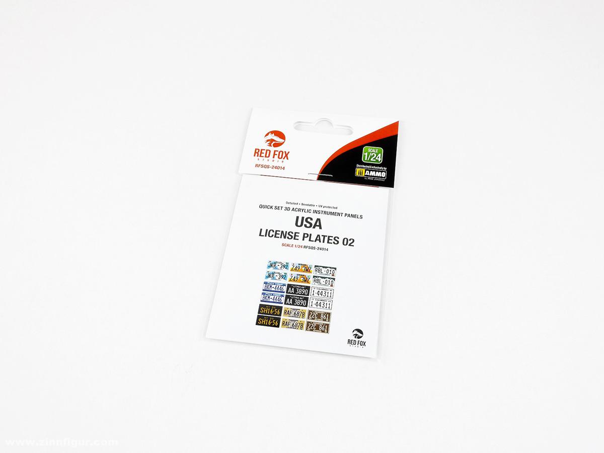 Red Fox Studio US Nummernschilder 02 - 3D Decal