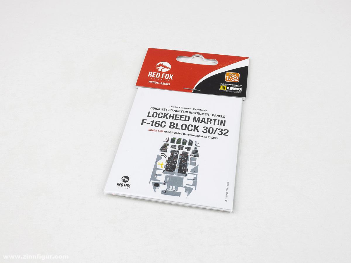 Red Fox Studio F-16C Block 30/32 - 3D-Decal Innendetails (Tamiya)