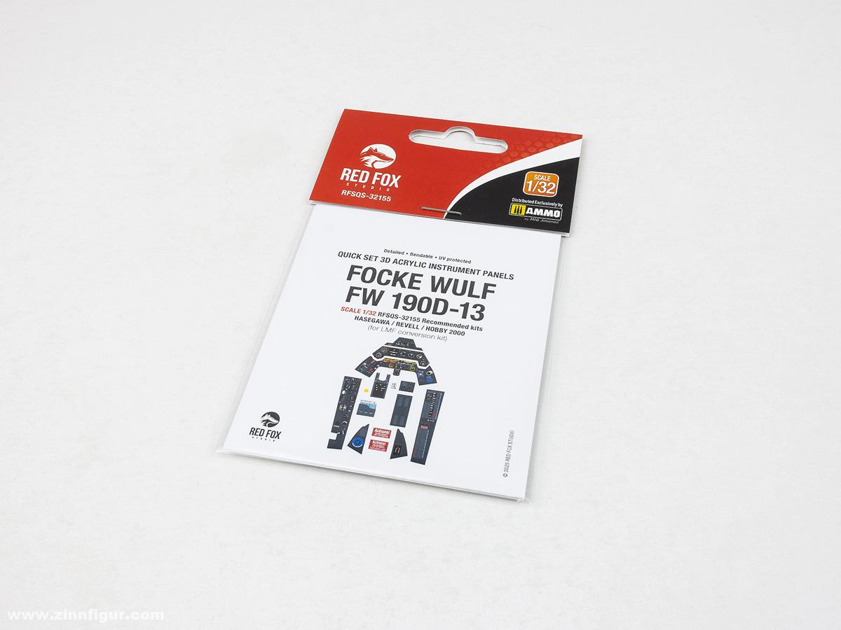 Red Fox Studio Fw 190D-13 - 3D-Decal Innendetails (Hobby2000/Hasegawa/Revell)