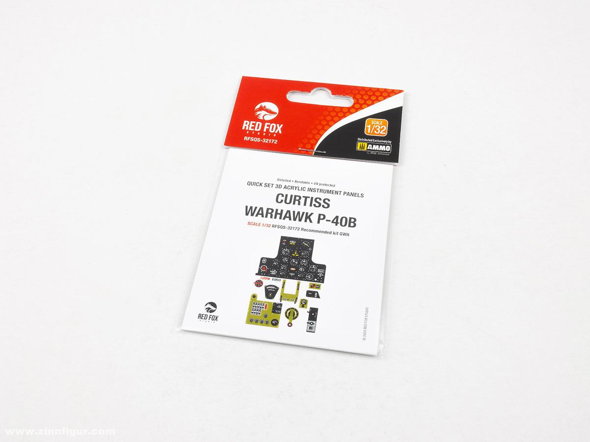 Red Fox Studio P-40B Warhawk - 3D-Decal Innendetails (GWH)