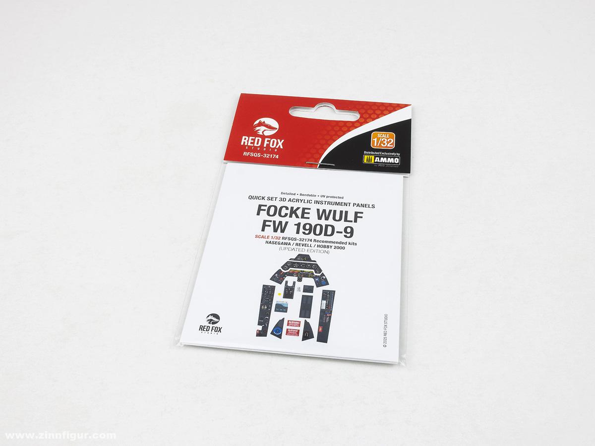Red Fox Studio Fw 190D-9 - 3D-Decal Innendetails (Hobby2000/Hasegawa/Revell)