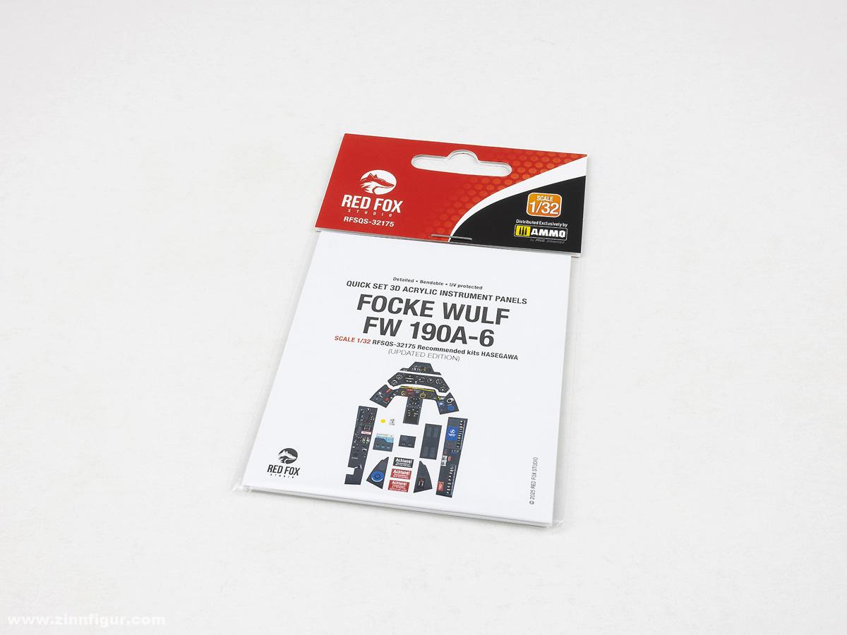 Red Fox Studio Fw 190A-6 Updated - 3D-Decal Innendetails (Hasegawa)