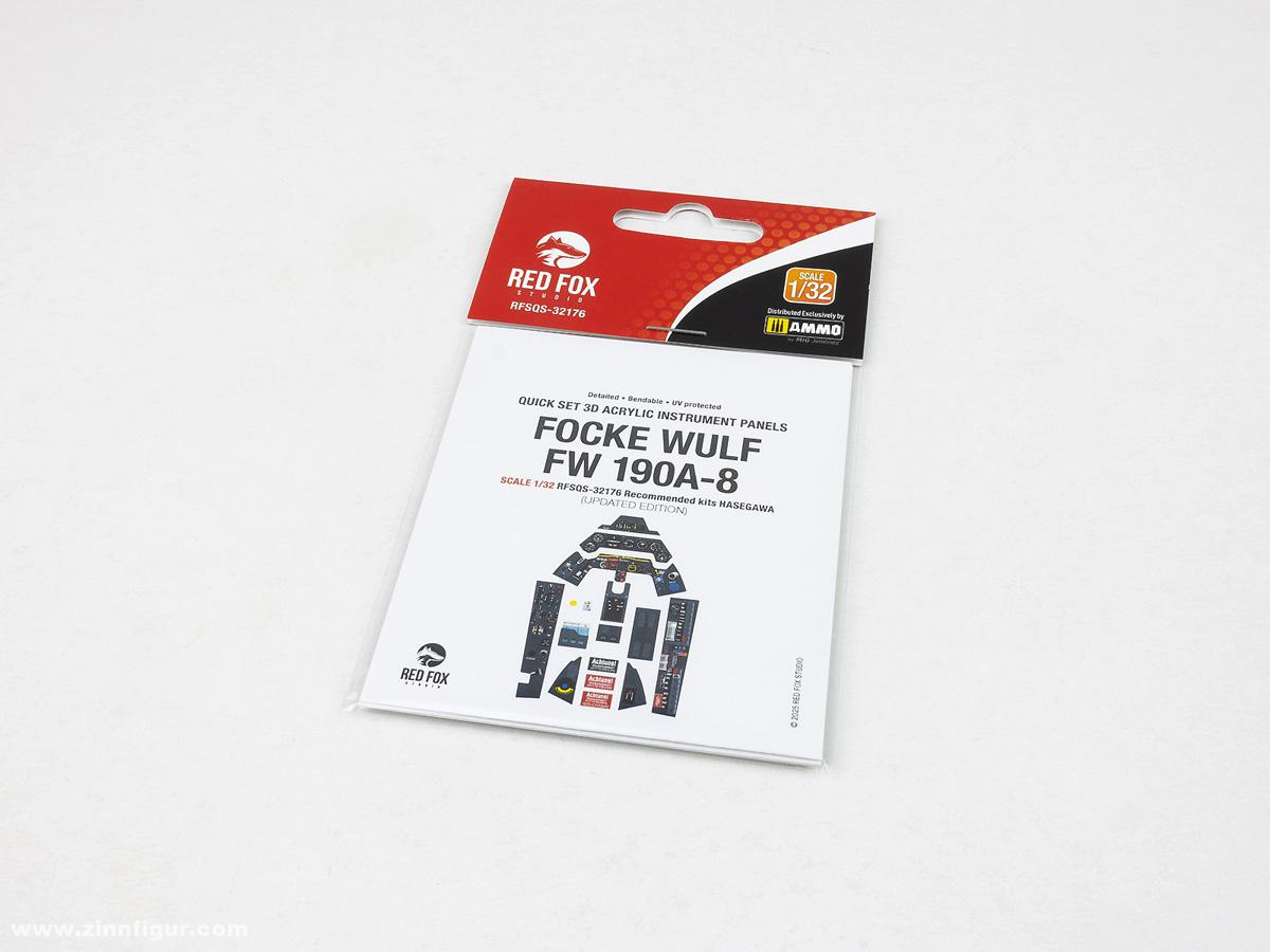 Red Fox Studio Fw 190A-8 Updated - 3D-Decal Innendetails (Hasegawa)