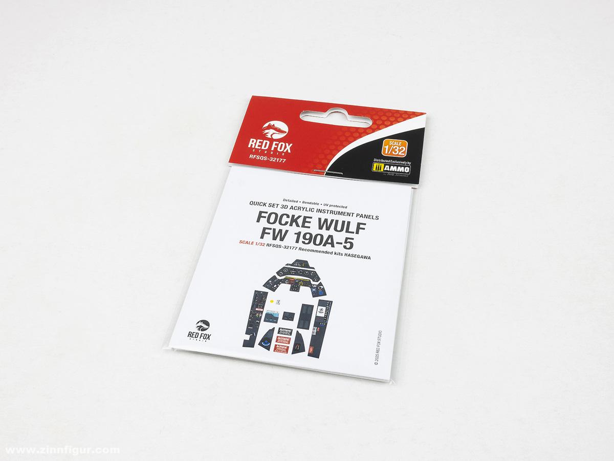 Red Fox Studio Fw 190A-5 - 3D-Decal Innendetails (Hasegawa)