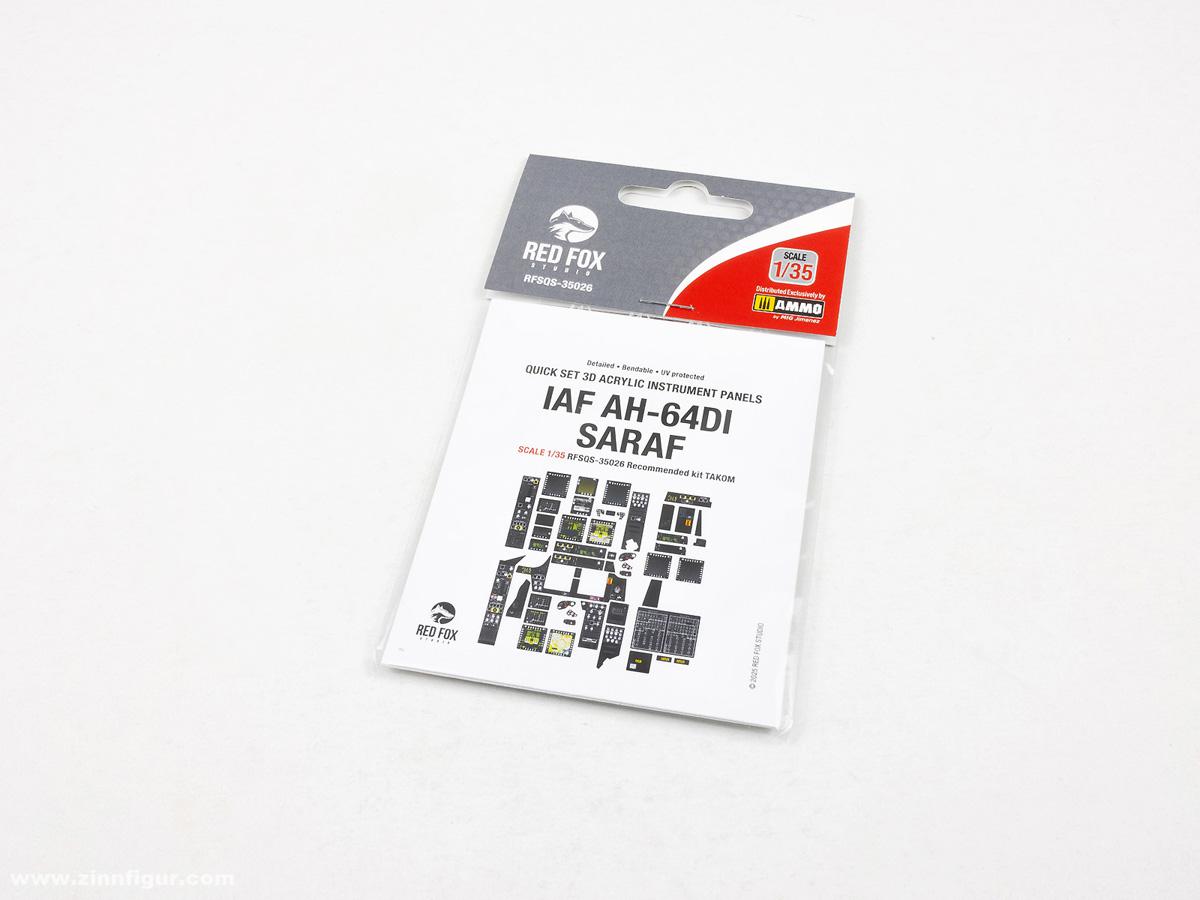 Red Fox Studio AH-64DI Saraf - 3D-Decal Innendetails (Takom)