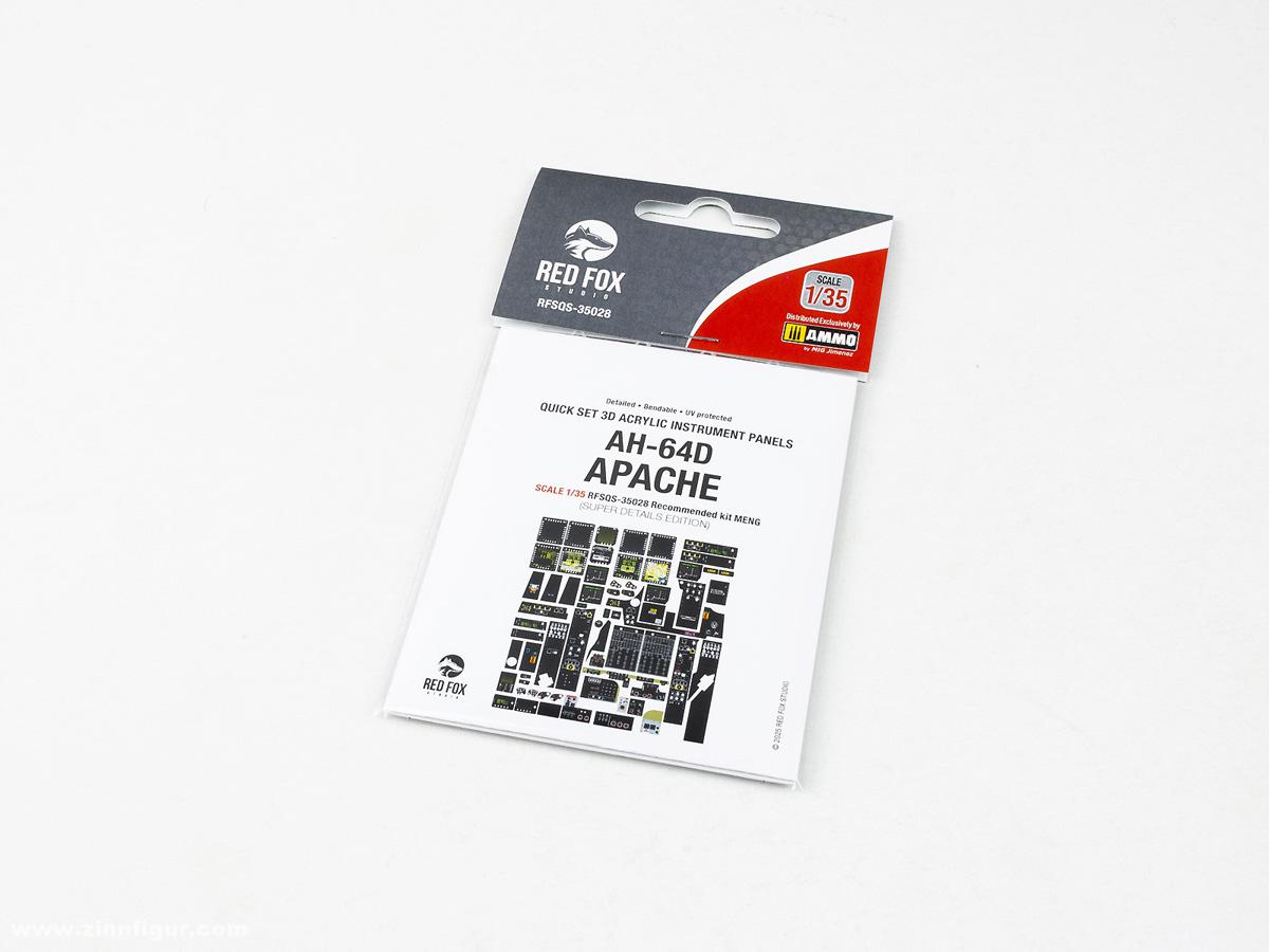 Red Fox Studio AH-64D Apache - 3D-Decal Innendetails (Meng)