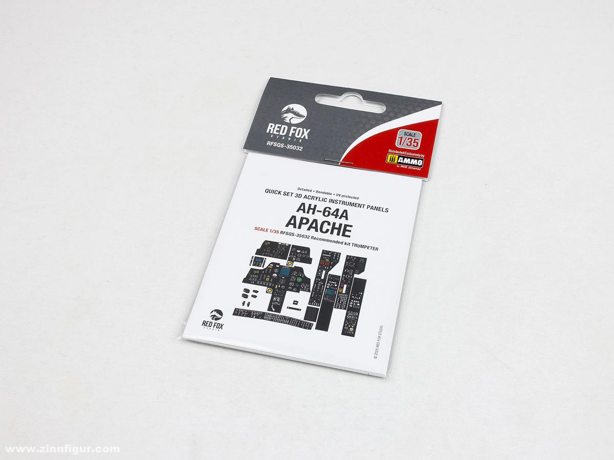 Red Fox Studio AH-64A Apache - 3D-Decal Innendetails (Trumpeter)