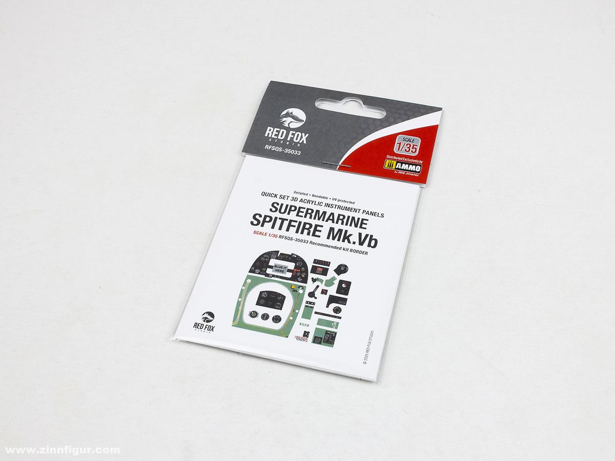 Red Fox Studio Spitfire Mk.Vb - 3D-Decal Innendetails (Border)