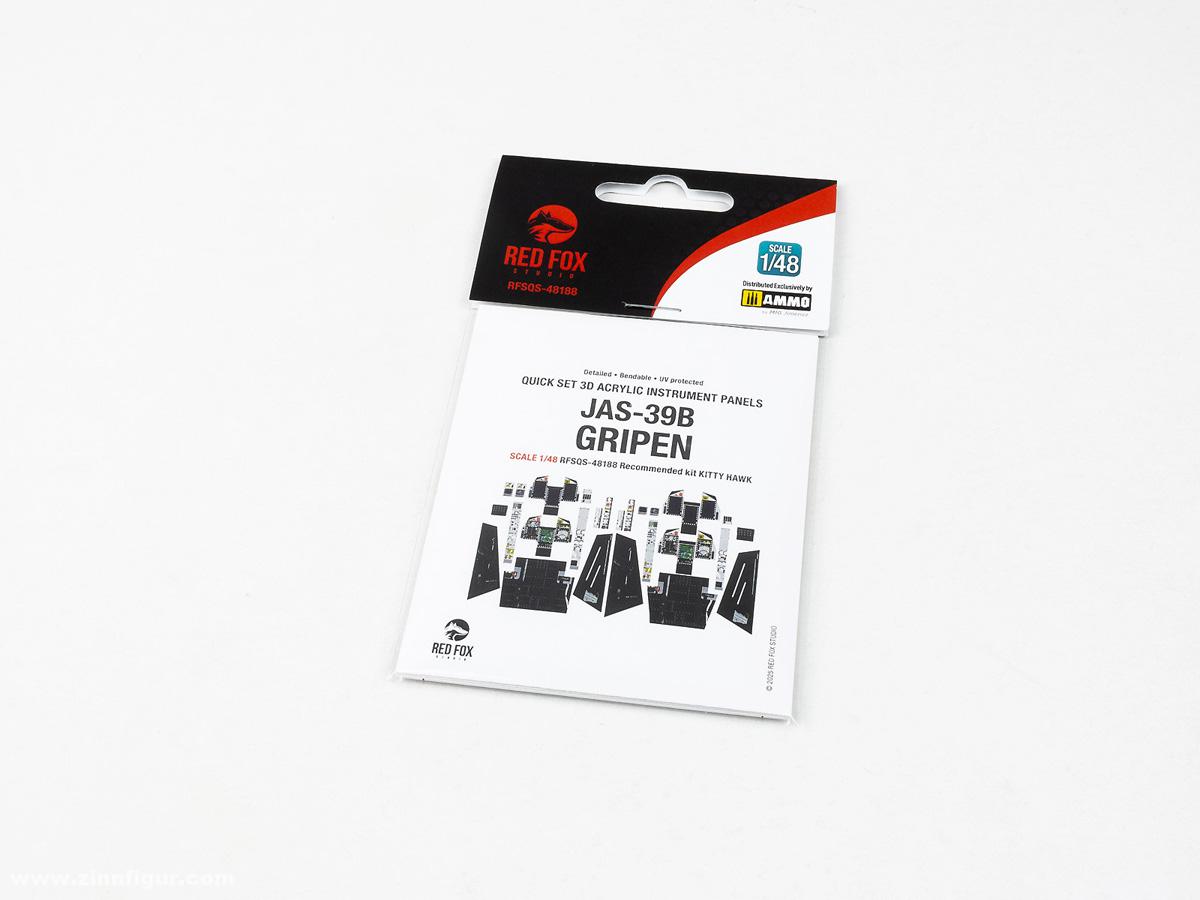 Red Fox Studio JAS-39B Gripen - 3D-Decal Innendetails (Kitty Hawk)