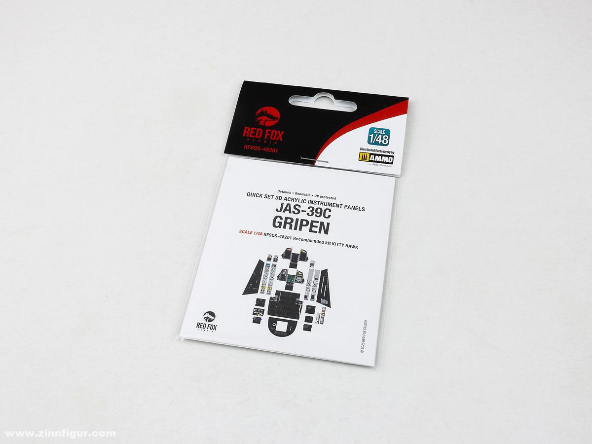 Red Fox Studio JAS-39C Gripen - 3D-Decal Innendetails (Kitty Hawk)
