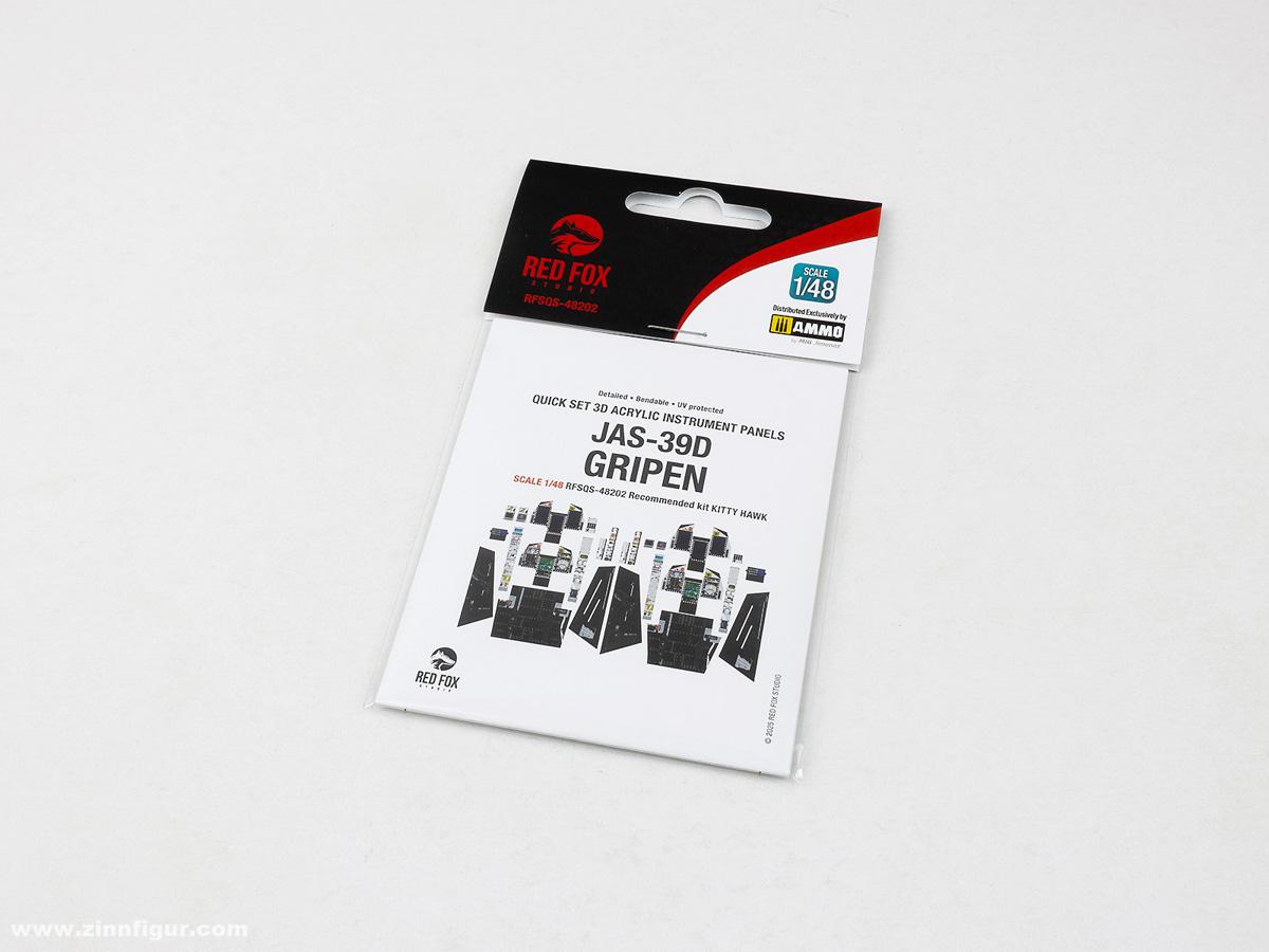 Red Fox Studio JAS-39D Gripen - 3D-Decal Innendetails (Kitty Hawk)