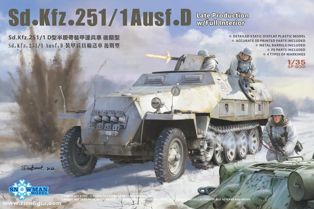 Snowman Model Sd.Kfz.251/1 Ausf.D späte Produktion mit vollen Innendetails