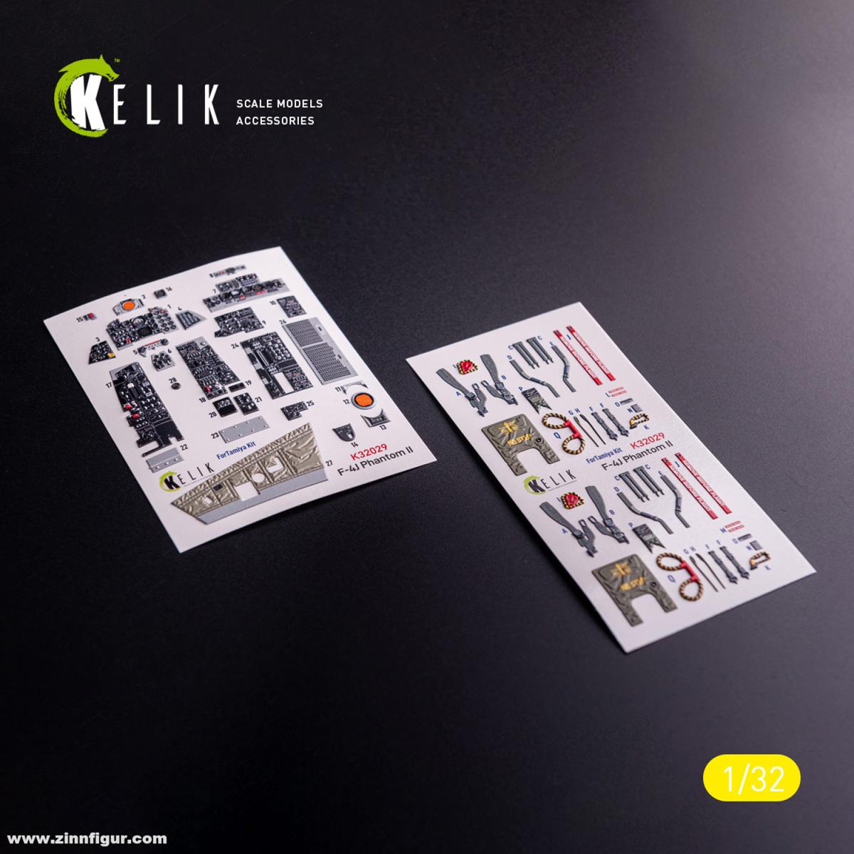 Kelik F-4J - 3D-Decal Innendetails (Tamiya)
