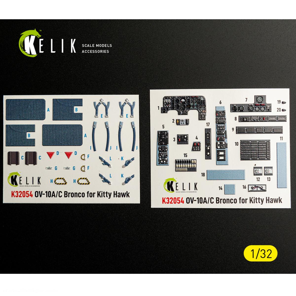 Kelik OV-10A/C Bronco - 3D-Decal Innendetails (Kitty Hawk)