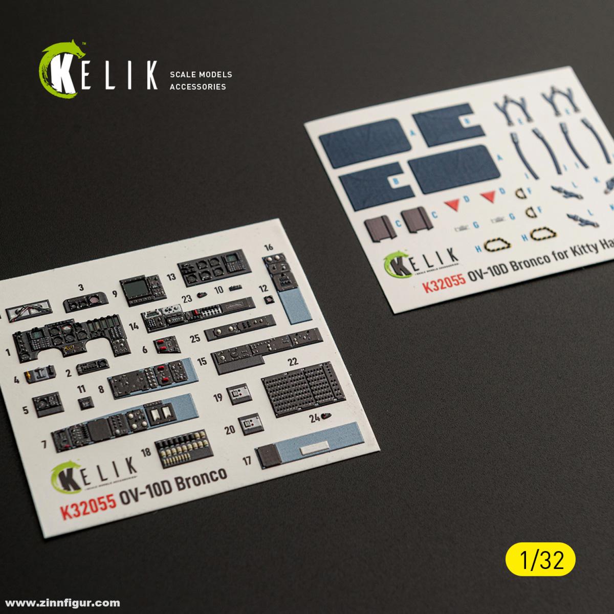 Kelik OV-10D Bronco - 3D-Decal Innendetails (Kitty Hawk)