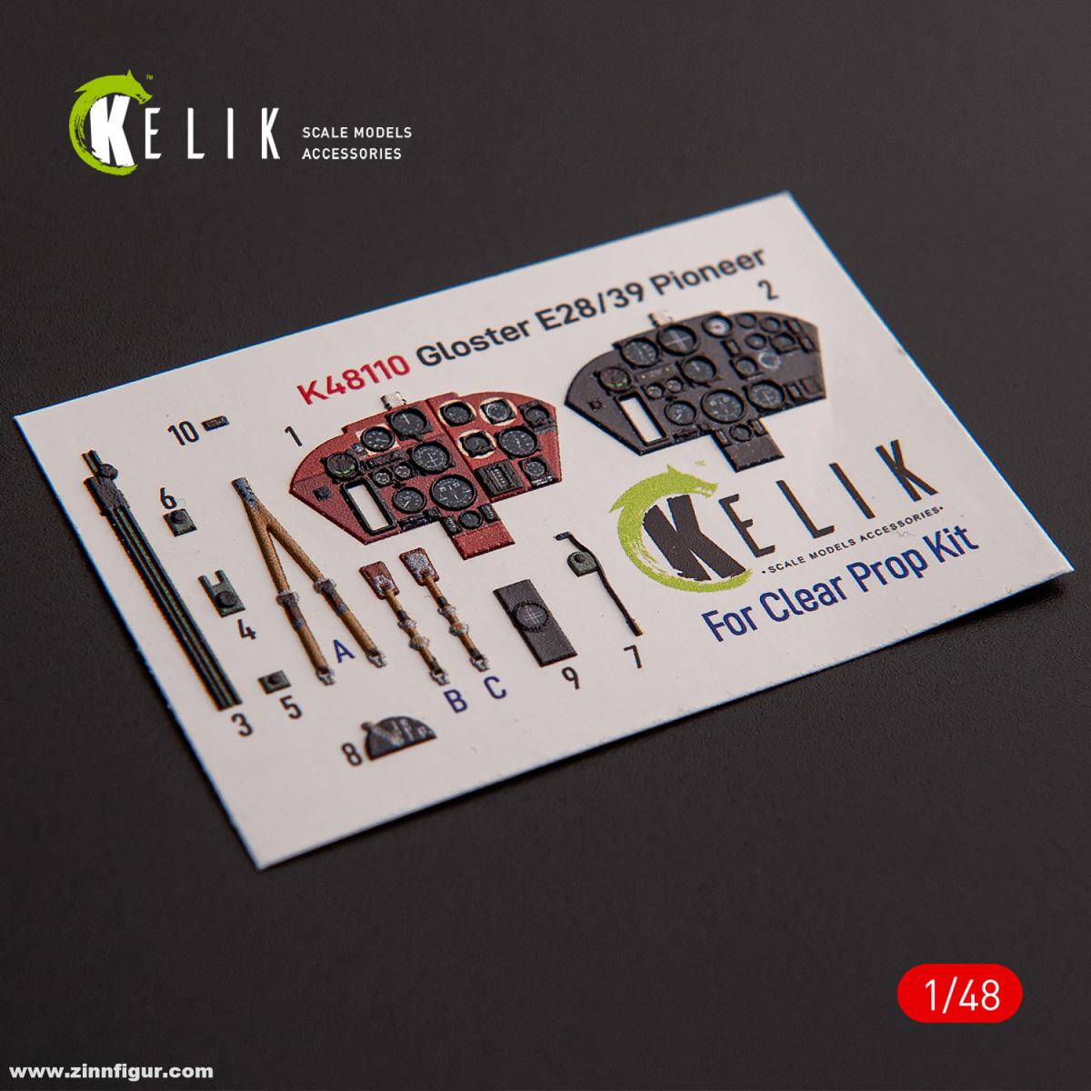 Kelik Gloster E28/39 Pioneer - 3D-Decal Innendetails