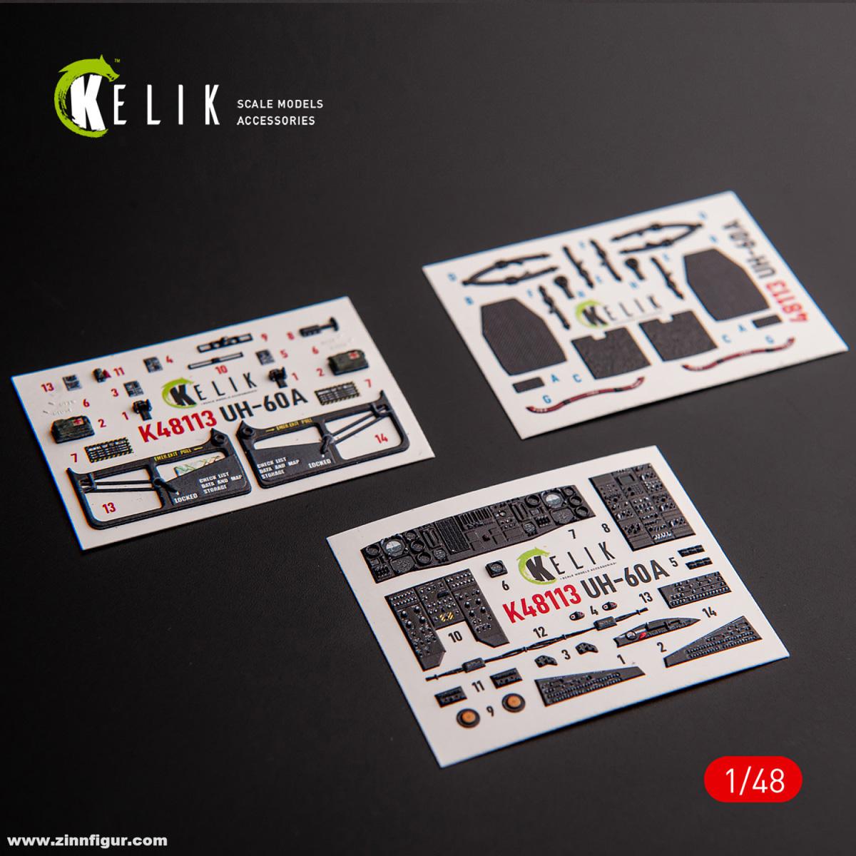 Kelik UH-60A Black Hawk Typ 1 - 3D-Decal Innendetails