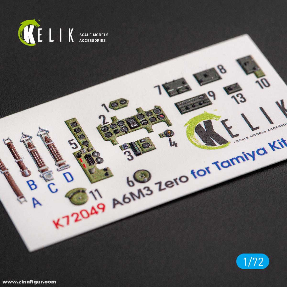 Kelik A6M3 Zero - 3D-Decal Innendetails