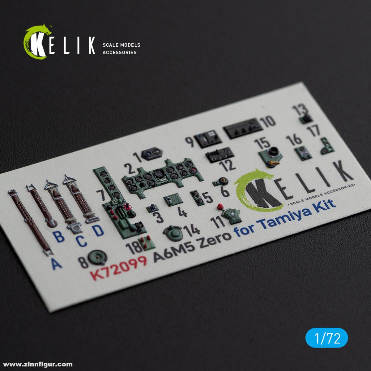 Kelik A6M5 Zero - 3D-Decal Innendetails