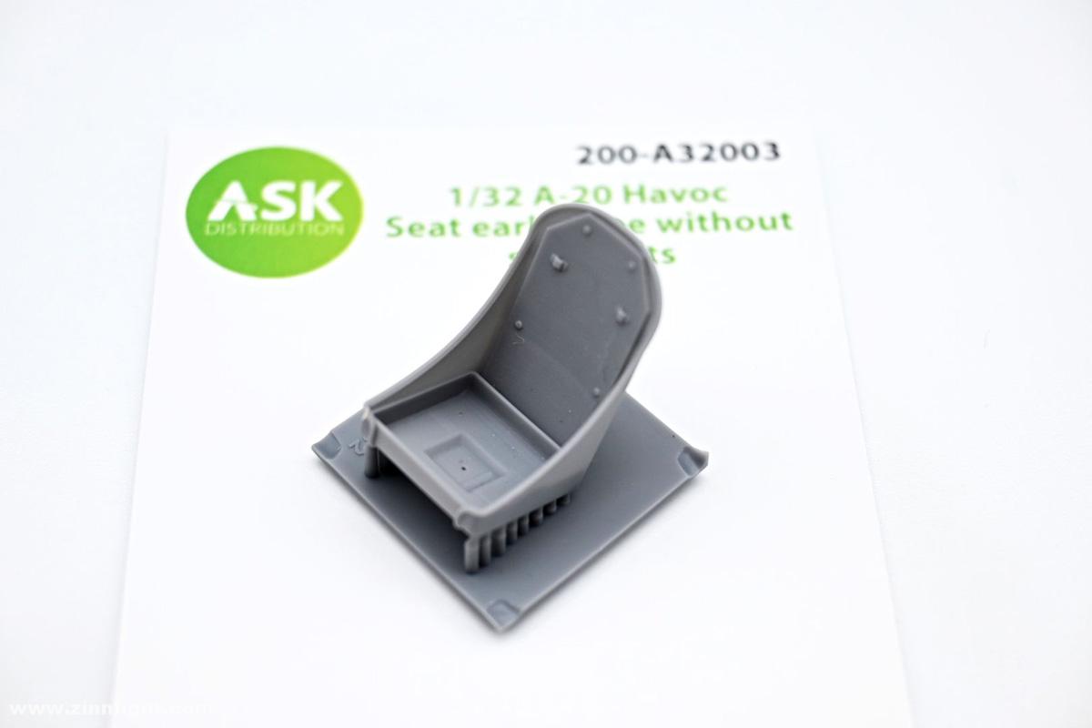 Art Scale Kit Distribution A-20 Havoc Sitz früher Typ - ohne Gurte