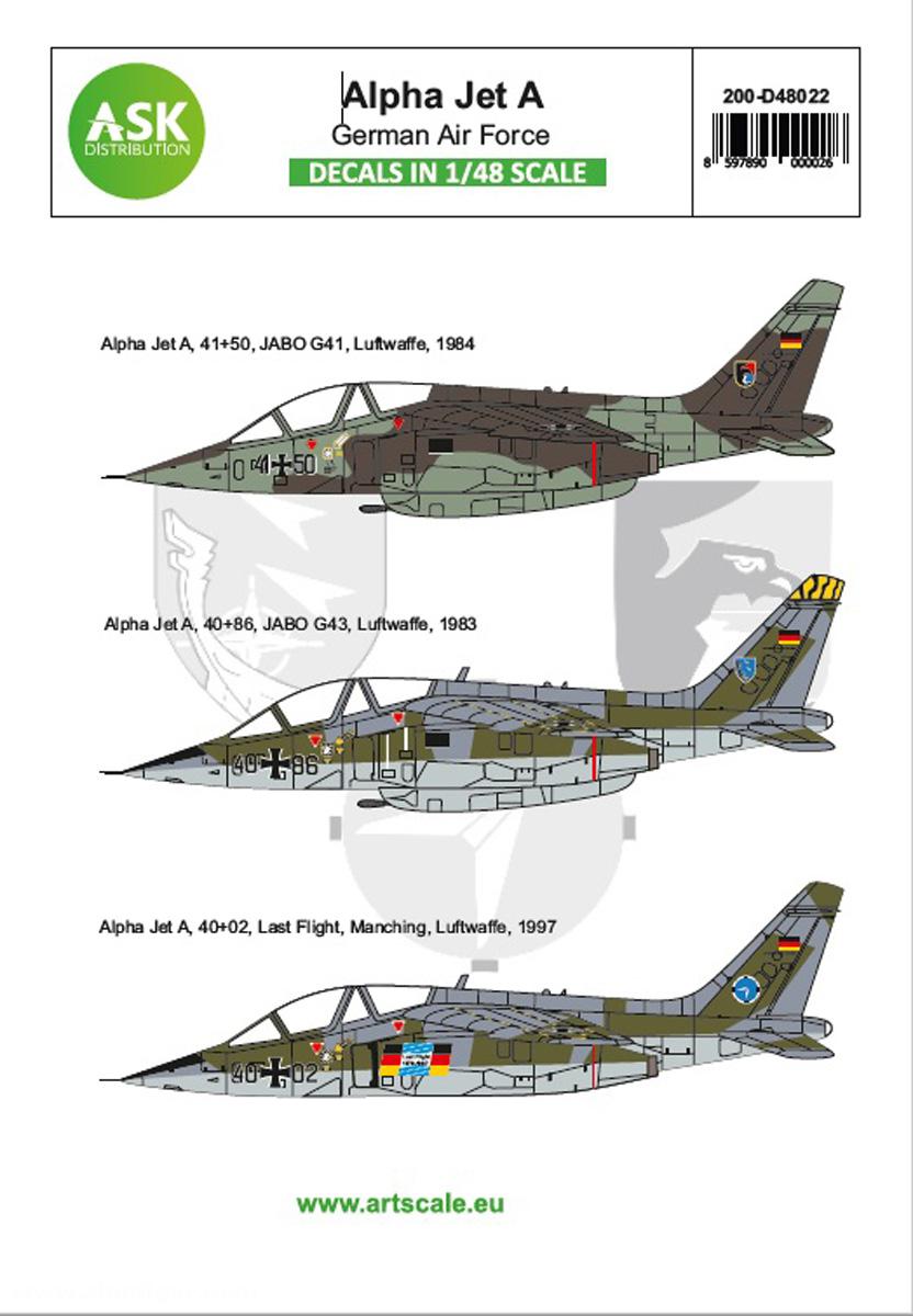 Art Scale Kit Distribution Alpha Jet A 'Bundeswehr'