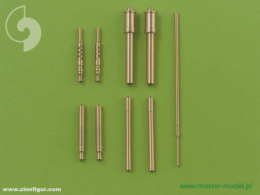 Master Model Fw 190 A2 - A5 Bewaffnung (MG 17 Spitzen, MG FF Läufe, MG 151 Läufe mit Verkleidung) & Pitotrohr