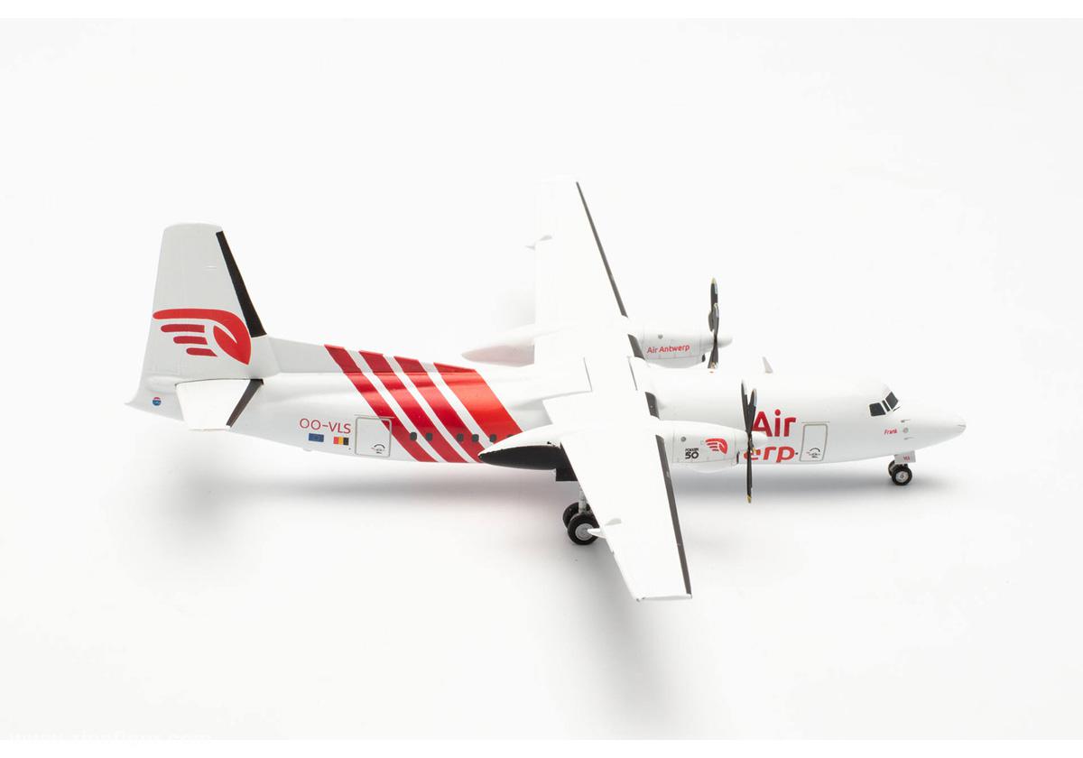 HERPA Miniaturmodelle Air Antwerp Fokker 50 - OO-VLS