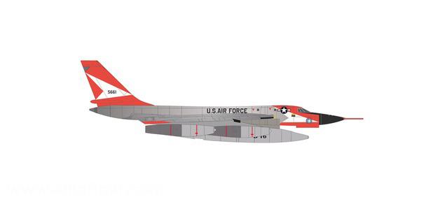 HERPA Miniaturmodelle U.S. Air Force Convair XB-58 Hustler - B-58 Test Force - 55-0661 'Mach-in-Boid'