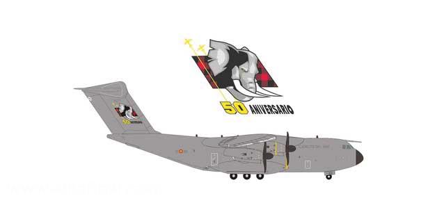 HERPA Miniaturmodelle Spanish Air Force Airbus A400M Atlas (T.23) - 31st Wing (Ala 31), Zaragoza - 50 Aniversario