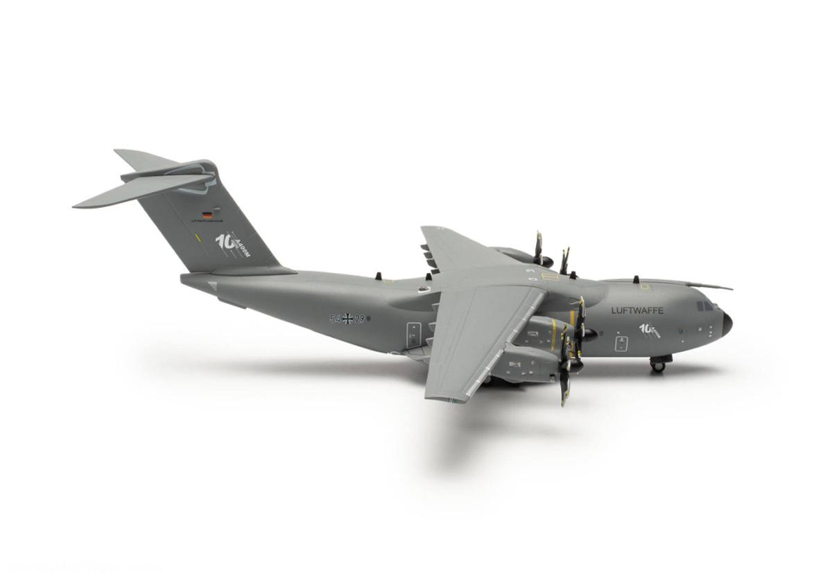 HERPA Miniaturmodelle Luftwaffe Airbus A400M Atlas - LTG62 / Air Transport Wing 62, Wunstorf '10 Jahre A400M'