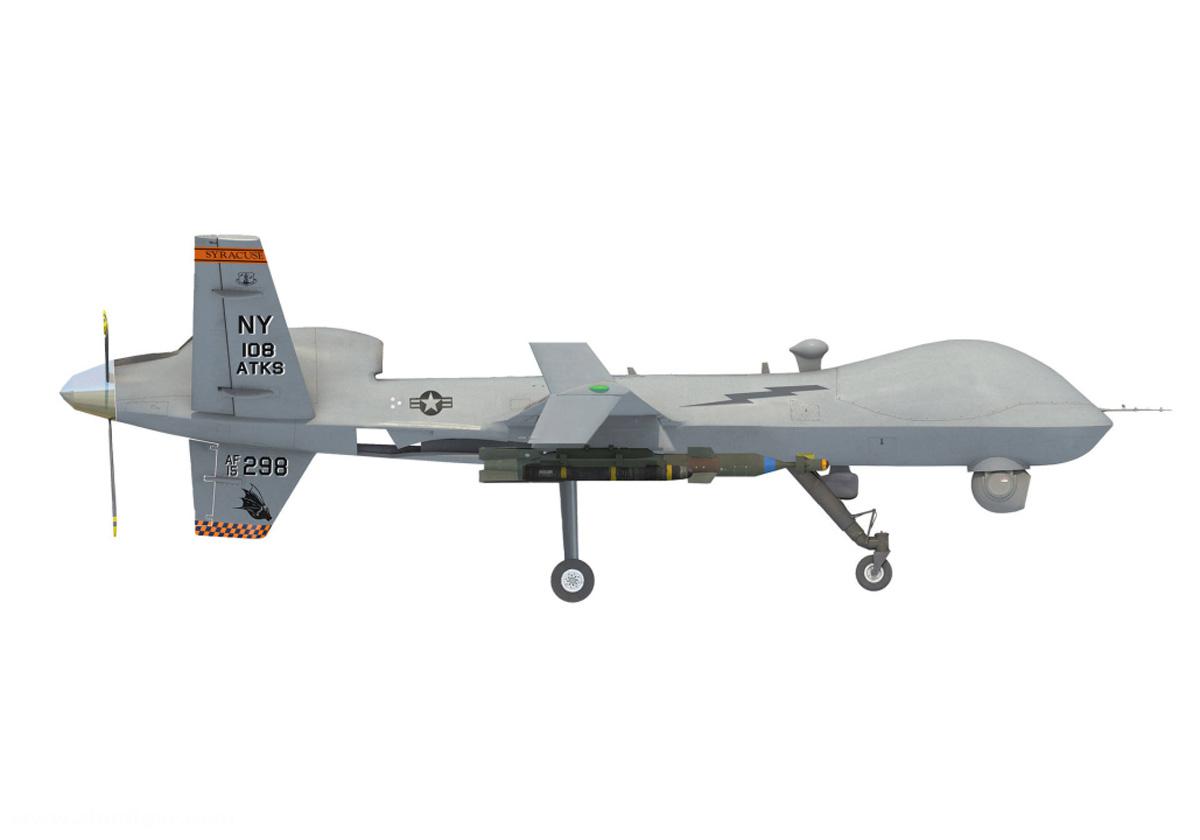 HERPA Miniaturmodelle U.S. Air Force MQ-9A Reaper Block 5 - New York Air National Guard, 108th Attack Squadron, Hancock Field