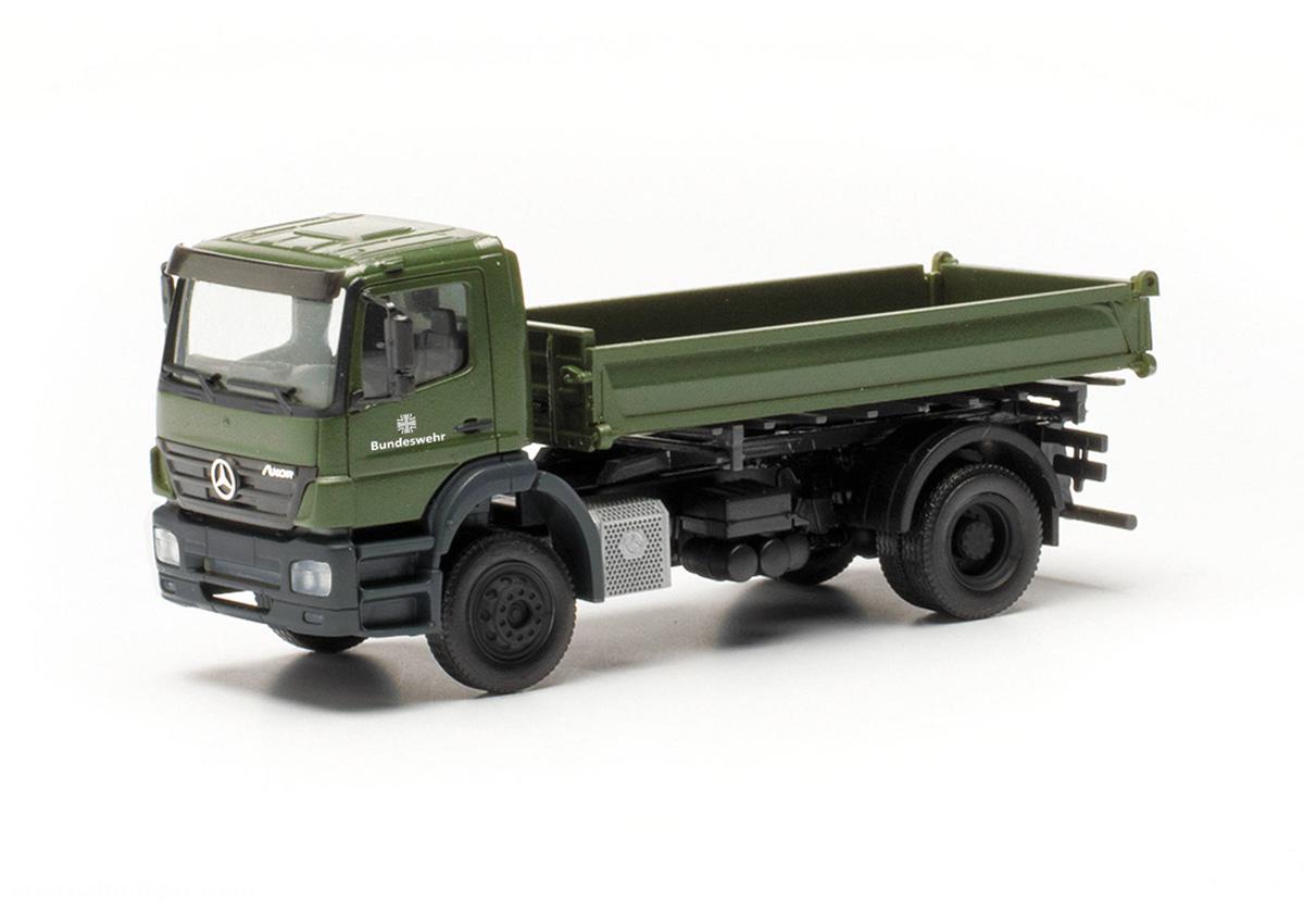 HERPA Miniaturmodelle Mercedes-Benz Axor 3-Seitenkipper 'Bundeswehr'