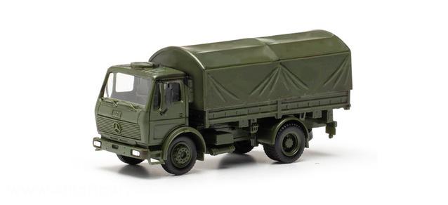HERPA Miniaturmodelle Mercedes-Benz NG LKW 5t Pritschen-LKW mit Rundplane 2achs 'Bundeswehr'