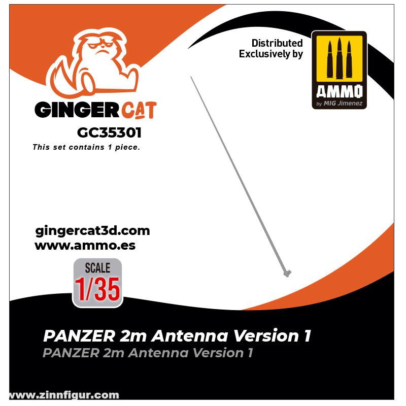Ginger Cat 1/35 PANZER 2m Antenne Version 1 (1 Stk.)