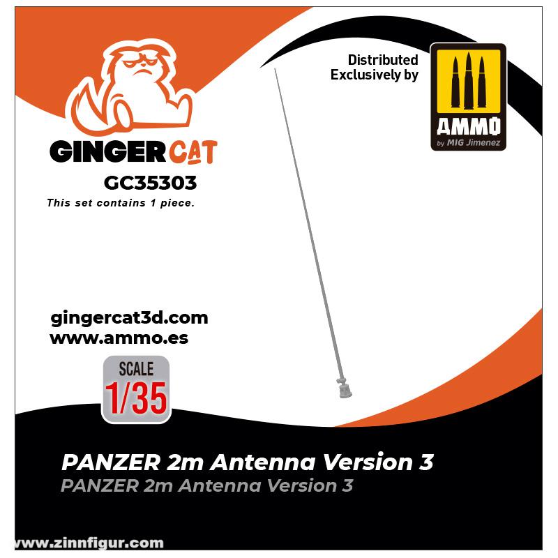 Ginger Cat 1/35 PANZER 2m Antenne Version 3 (1 Stk.)