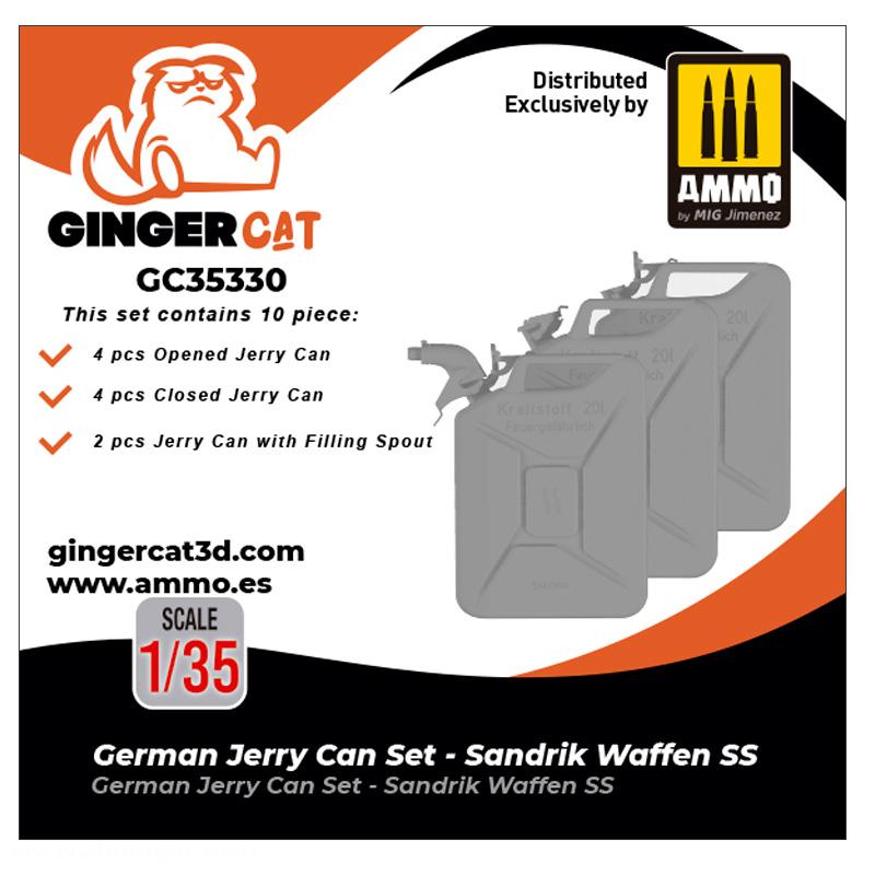 Ginger Cat 1/35 Deutsches Kanister Set - Sandrik Waffen SS (10tlg.)