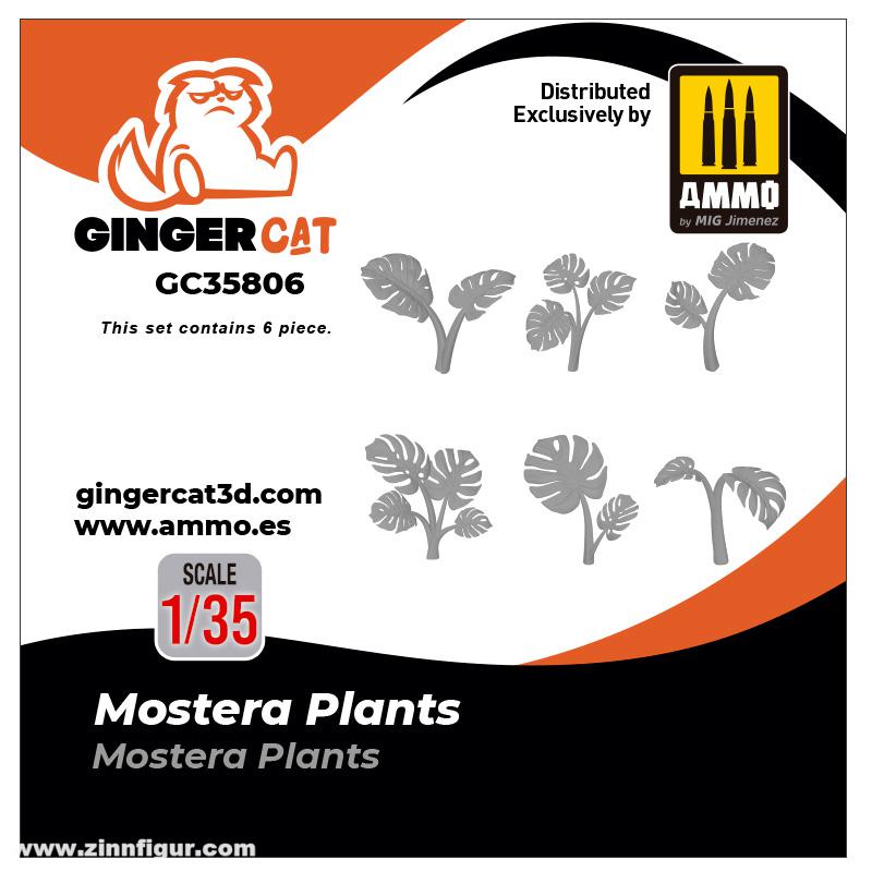 Ginger Cat 1/35 Mostera-Pflanzen (6 Stück)