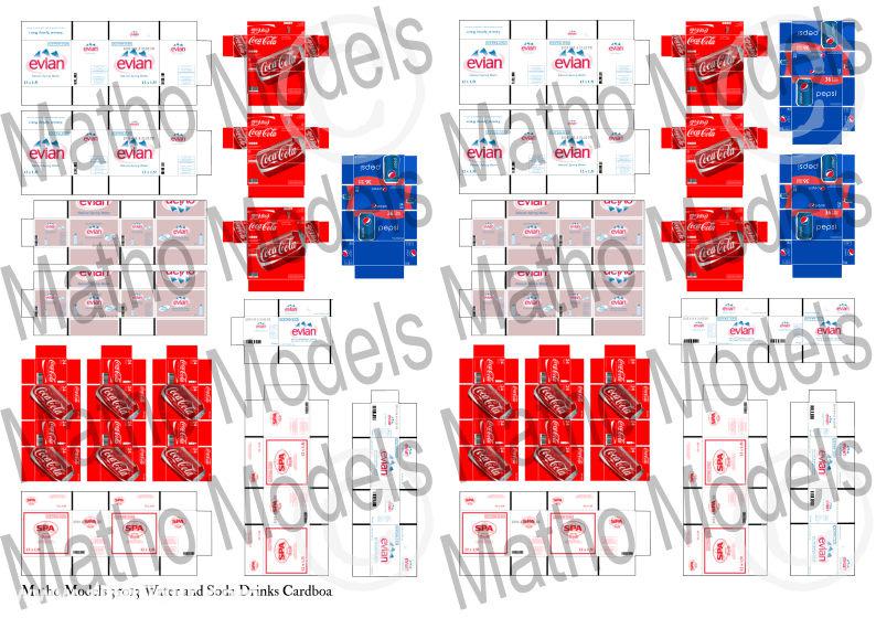 Kartons - Wasser & Limonaden