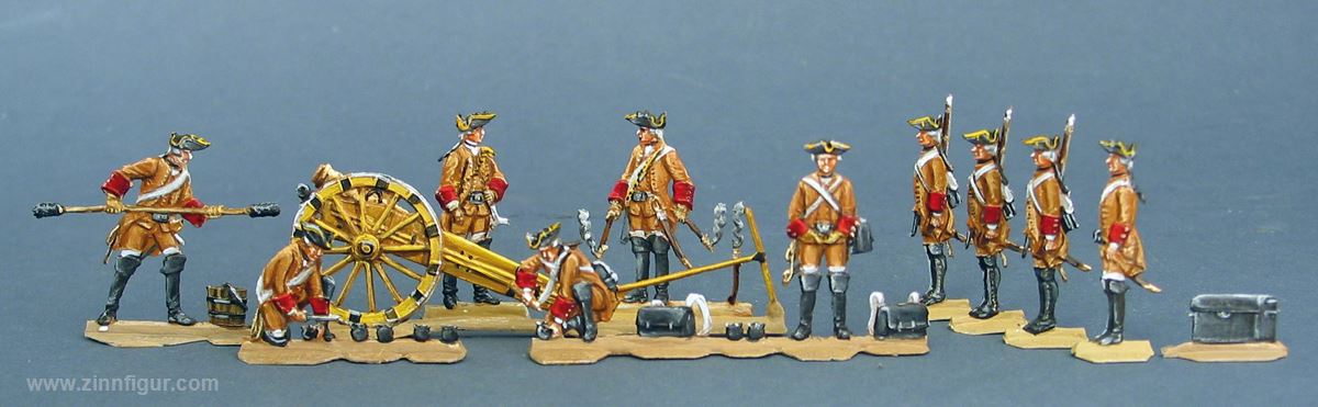 Berliner Zinnfiguren 7-Pfund-Haubitze, Wischen