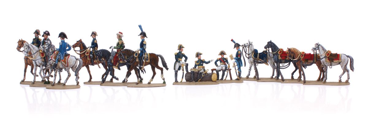 Thomas Seele Zinnfiguren Napoleon und sein Stab