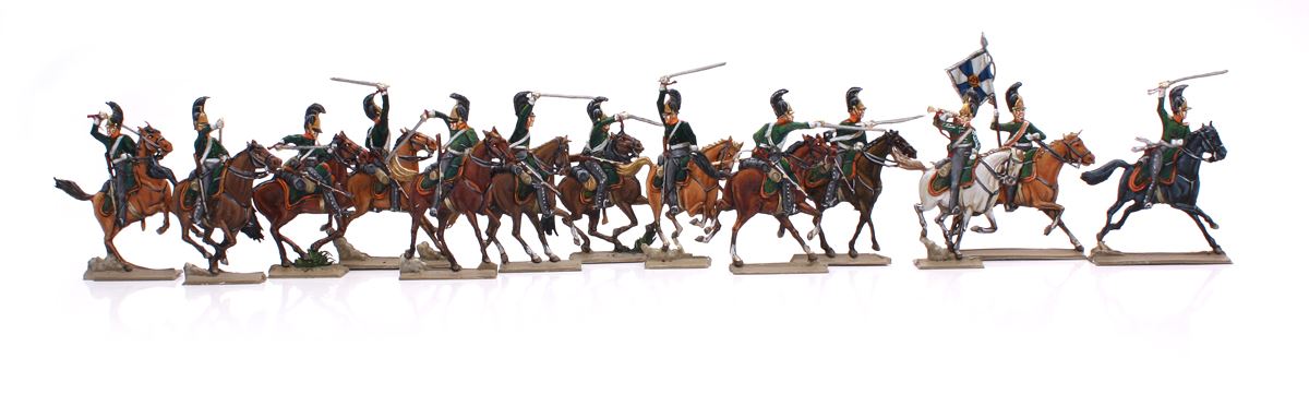Thomas Seele Zinnfiguren Russische Dragoner, Regiment Moskau