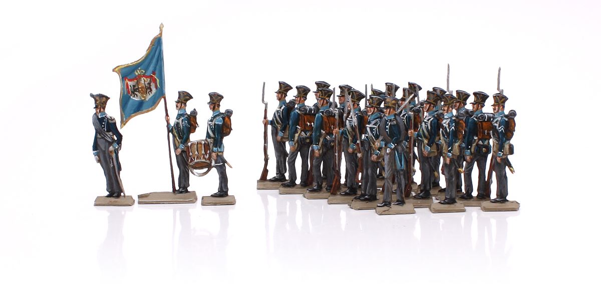 Thomas Seele Zinnfiguren Linieninfanterie. Regiment 4 'Franquemont'