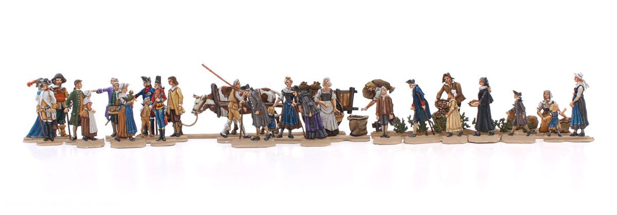 Berliner Zinnfiguren Kartoffelbefehl - Verordnung Friedrich II. von Preußen um 1756