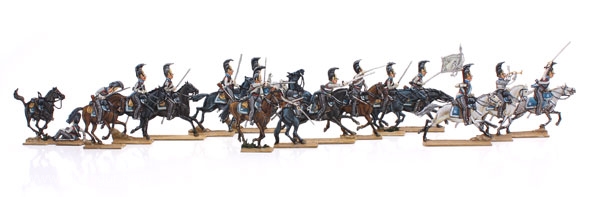 Thomas Seele Zinnfiguren Russische Kürassiere im Angriff - 1812-13