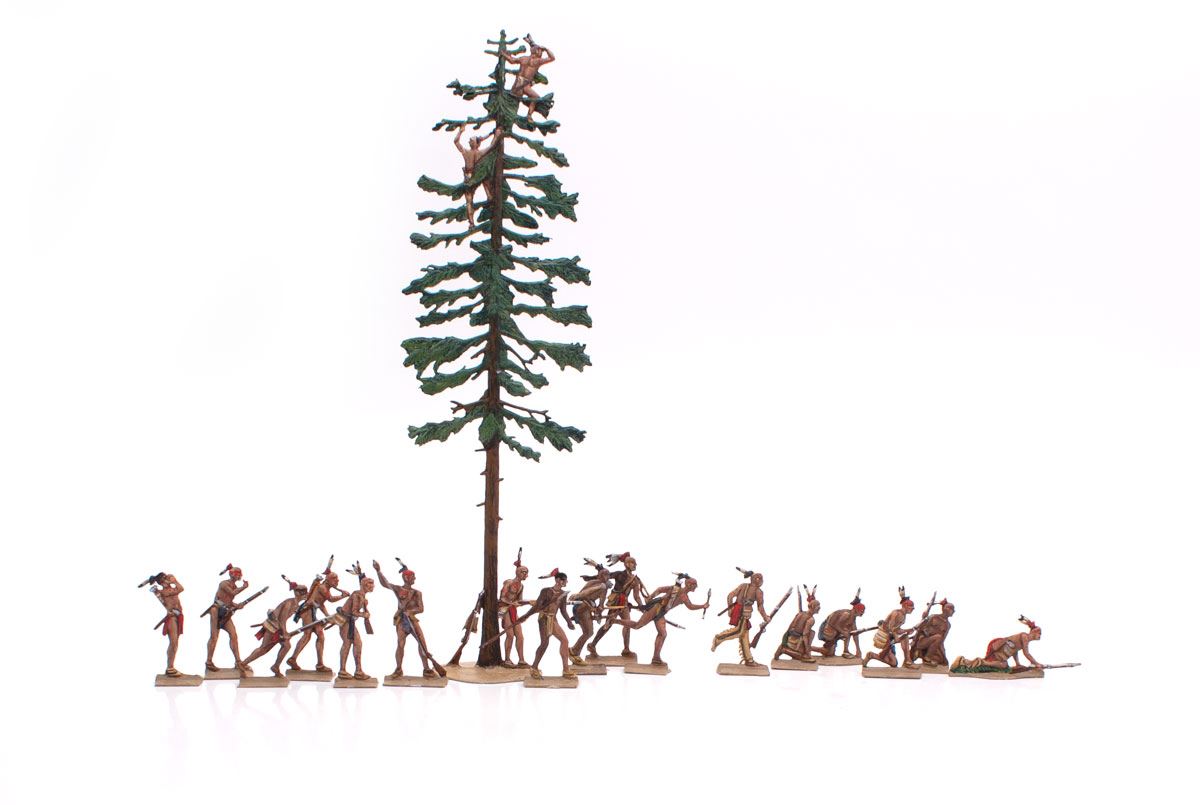 Berliner Zinnfiguren Indianer in Nordamerika: Späher / Beobachter