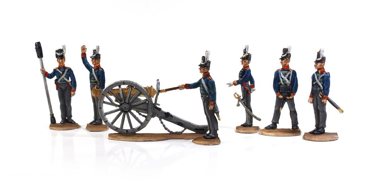 Thomas Seele Zinnfiguren KGL Fußartillerie - feuernd - 1809-15