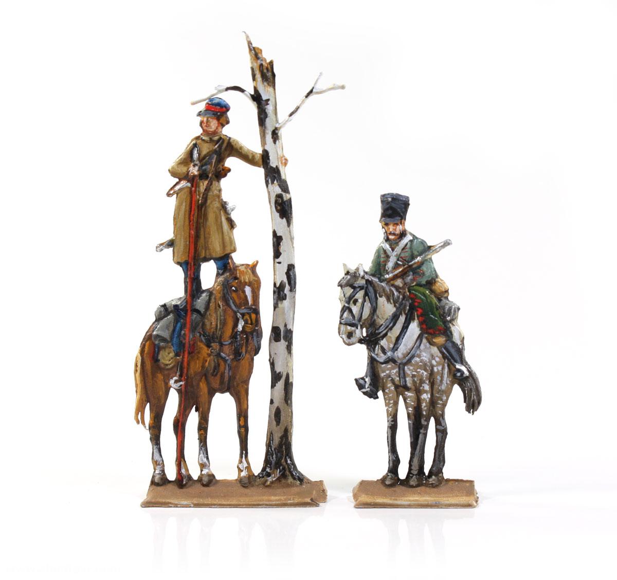 Thomas Seele Zinnfiguren Kosake auf Vorposten - 1812-15