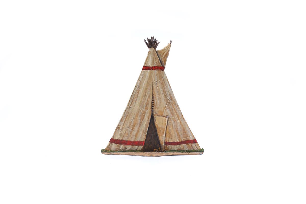 Berliner Zinnfiguren Indianer: Indianerzelt (Tipi), geschlossen